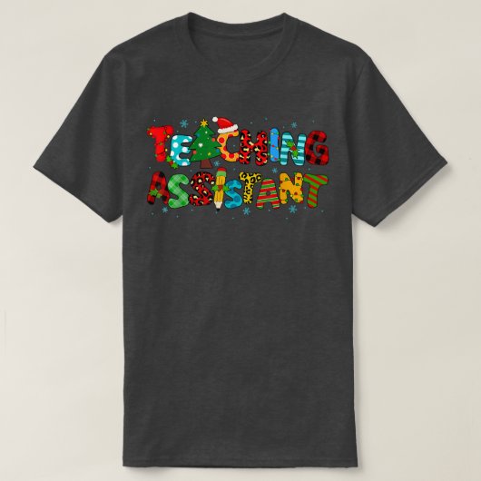 Docent kerstleraar Merry Christm T-shirt (Design voorkant)