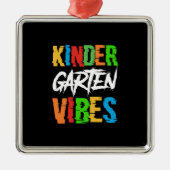 Docent Kinder Garten Vibes Metalen Ornament (Voorkant)