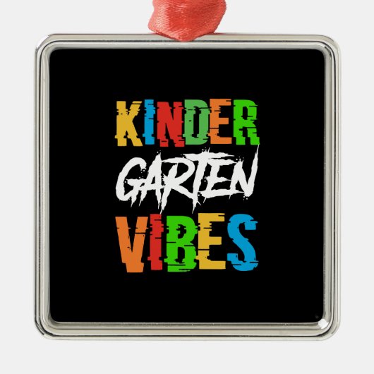 Docent Kinder Garten Vibes Metalen Ornament (Voorkant)