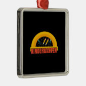 Docent Kindergarten Metalen Ornament (Rechts)