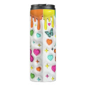 Docent: Kleurrijk, Bloemrijk, Inspirerend Ontwerp Thermosbeker (Achterkant)