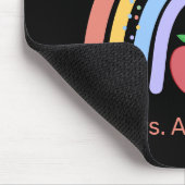 Docent Kleurrijke Regenboog Potlood Appel Muismat (Hoek)