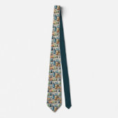 Docent Kunstleraar Patroon Necktie Tie Stropdas (Voorkant)