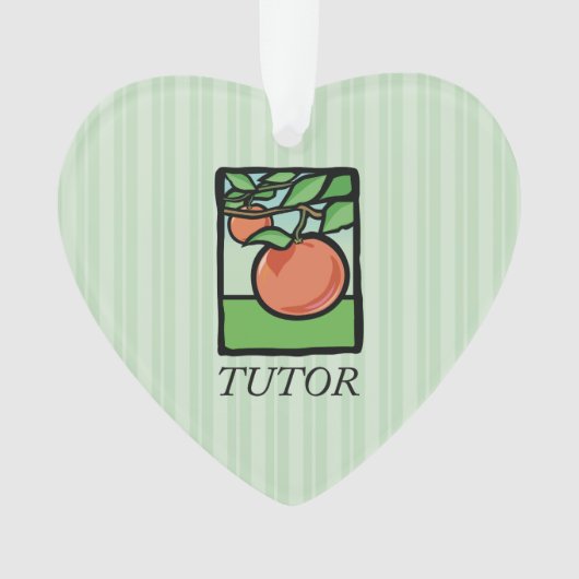 Docent, Leraar Bedankt, Appel Ornament (voorkant)