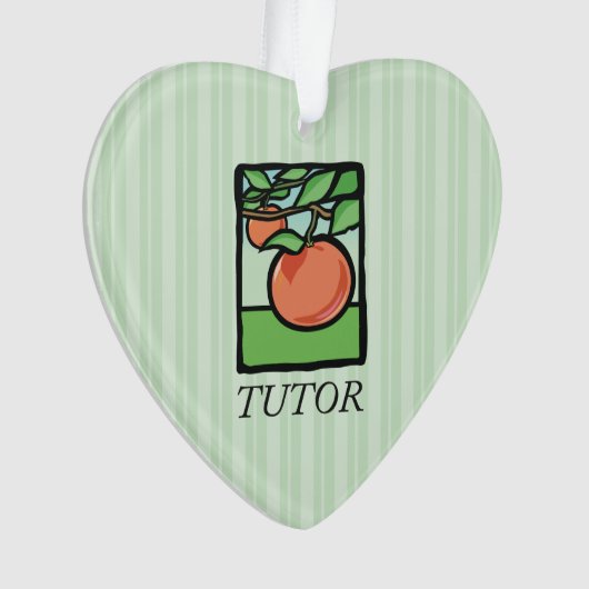 Docent, Leraar Bedankt, Appel Ornament (voorkant)