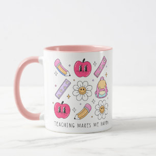 Docent maakt me blij met Mok cadeaus voor docent