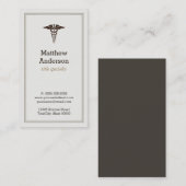 Docent Medische Studenten Caduceus - Elegant Class Visitekaartje (Voorkant / Achterkant)