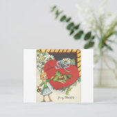  docent met schoolhuisValentijn Feestdagenkaart (Staand voorkant)