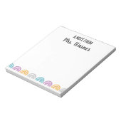 Docent Note- gepersonaliseerd Notitieblok (Linkerzijde)