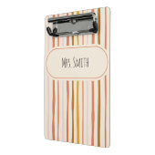 Docent notitieboek, gepersonaliseerd lerarengesche mini klembord (Angled2)