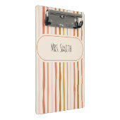 Docent notitieboek, gepersonaliseerd lerarengesche mini klembord (Schuin)