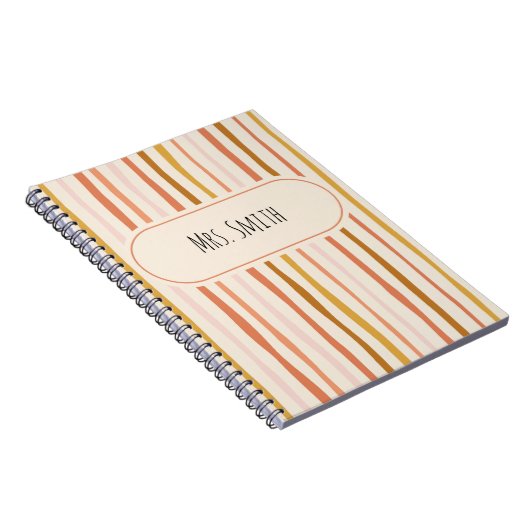 Docent notitieboek, gepersonaliseerd lerarengesche notitieboek (Rechterzijde)