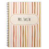 Docent notitieboek, gepersonaliseerd lerarengesche notitieboek (Voorkant)