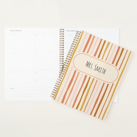 Docent notitieboek, gepersonaliseerd lerarengesche planner (Display)
