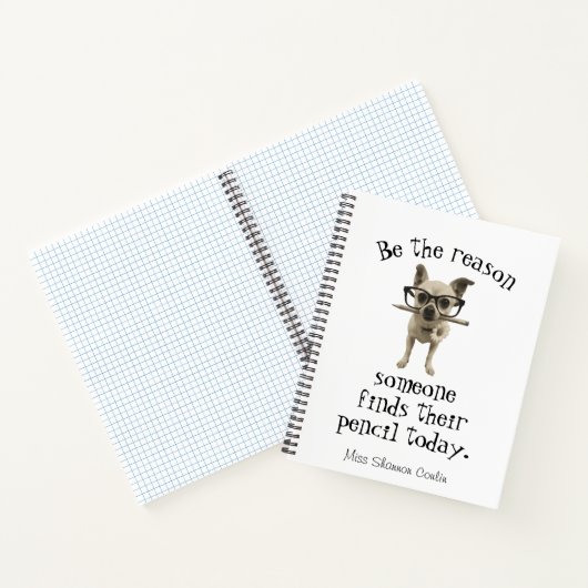 Docent Notitieboek – Pencil/Chihuahua Design (Binnen)