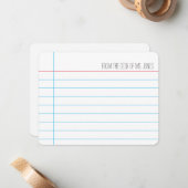 Docent - Notitiekaarten (Aanpassen) Notitiekaartje (Voorkant / Achterkant in situ)