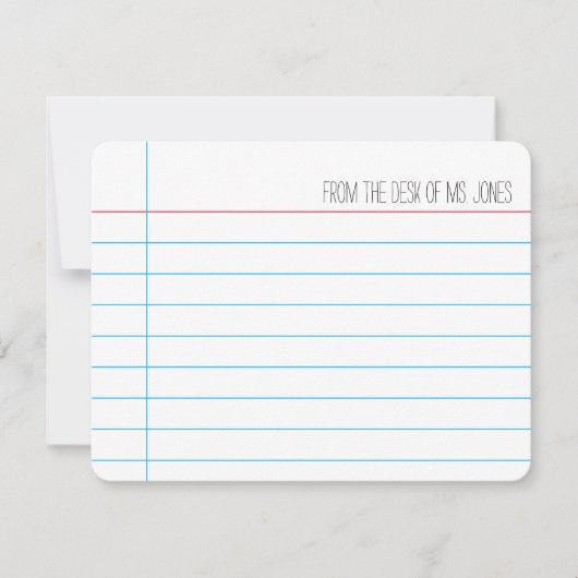 Docent - Notitiekaarten (Aanpassen) Notitiekaartje (Voorkant)