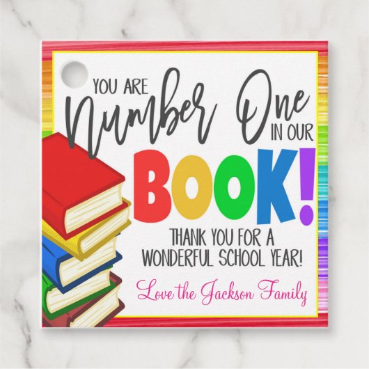 Docent nummer één cadeau Labels (Voorkant)