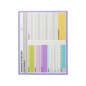 Docent om te doen lijst productiviteit dagelijkse notitieblok (Linkerzijde)