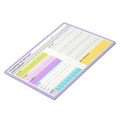 Docent om te doen lijst productiviteit dagelijkse notitieblok (Schuin)