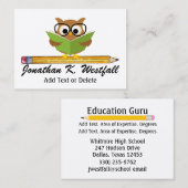 Docent / Onderwijs Visitekaartje door SRF (Voorkant / Achterkant)