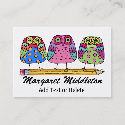 Docent / Onderwijs Visitekaartje door SRF (Voorkant)