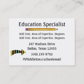 Docent / Onderwijs Visitekaartje door SRF (Achterkant)