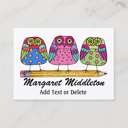 Docent / Onderwijs Visitekaartje door SRF (Voorkant)