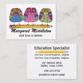 Docent / Onderwijs Visitekaartje door SRF (Voorkant / Achterkant)