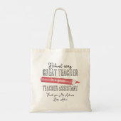 docent op maat gepersonaliseerd tote bag (Achterkant)