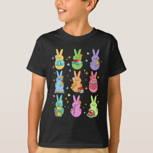 Docent Paashaas Happy Easter Egg Groovy Stude T-shirt