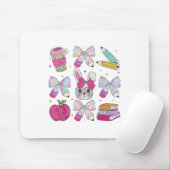 Docent Pasen Coquette Boog Bunny Happy Easter Wom Muismat (Met muis)