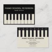  docent Piano-school Visitekaartje (Voorkant / Achterkant)