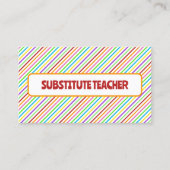 docent-plaatsvervanger contactkaartje (Voorkant)