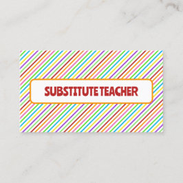 docent-plaatsvervanger contactkaartje