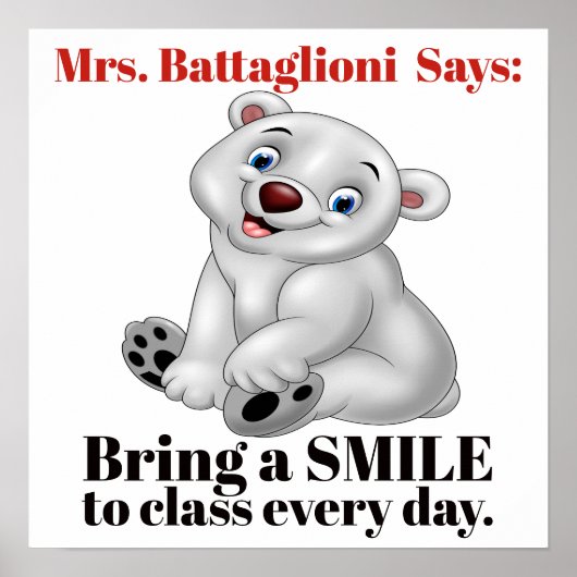 Docent Poster - zoals is of verander tekst (Voorkant)