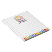 Docent Rainbow Crayons schoolbenodigdheden regenbo Notitieblok (Schuin)