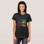 Docent -rockin 100 Days of School Music Key T-shirt (Voorkant volledig)