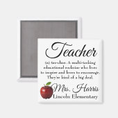 Docent Rockstar (aanpasbaar) Magneet (Voorkant / Achterkant)