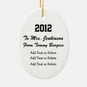 Docent - School House - SRF Keramisch Ornament (Achterkant)