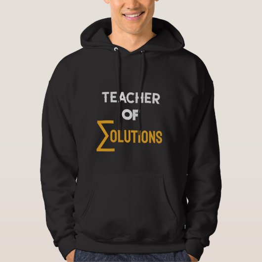 Docent ∑Solutions Algebra Wiskunde Docent Hoodie (Voorkant)