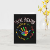 Docent speciaal onderwijs en bewustwording autisme kaart (Gele Bloem)
