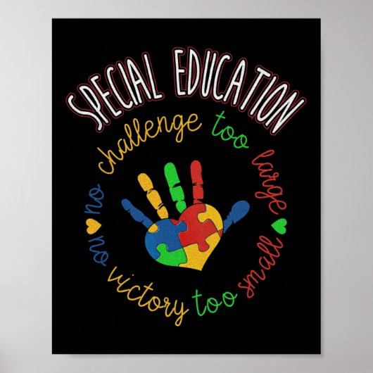 Docent speciaal onderwijs en bewustwording autisme poster (Voorkant)