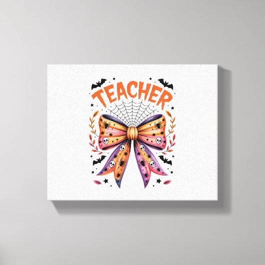 Docent Spooky Halloween Canvas Afdruk (Voorkant)