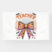 Docent Spooky Halloween Spandoek (Horizontaal)