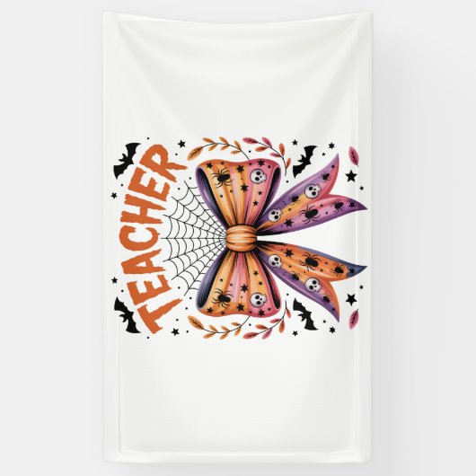 Docent Spooky Halloween Spandoek (Verticaal)