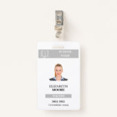  docent & student ID Kaart Sjabloon Badge (Voorkant met clip)