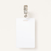 docent & student ID Kaart Sjabloon Badge (Achterkant met clip)