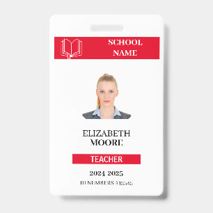 docent & student ID Kaart Sjabloon Badge
