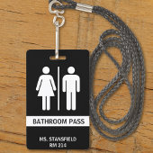 Docent Student School Toilet Badkamer Pas Badge
